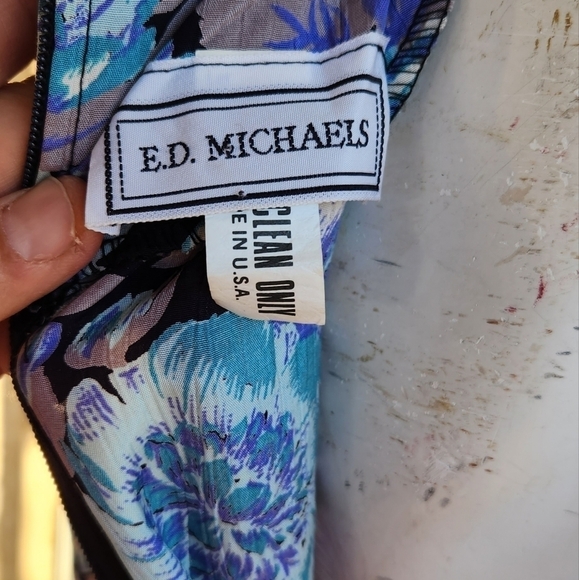 GOURGUES 1980's E.D. MICHAELS DRESS - Picture 9 of 10